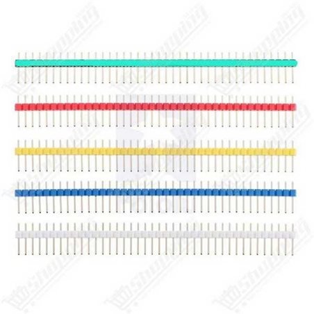 Barrette de connexion mâle 1x40 pins 2.54mm blanc