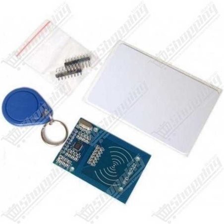 Kit RFID RC522 13.56 MHz : Module Lecteur, Carte S50 et Badge Porte-clés