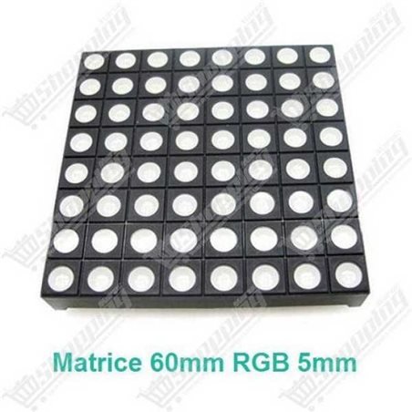 Matrice de LEDs RGB 8x8 60x60mm