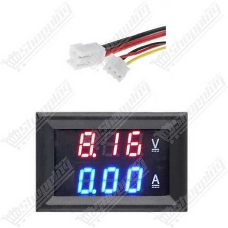 Voltmètre Ampèremètre Numérique DC 100V 10A à Double Affichage LED