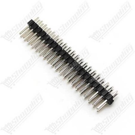 Connecteur Header Mâle 2x20 Pins 2.54mm Double Rangée
