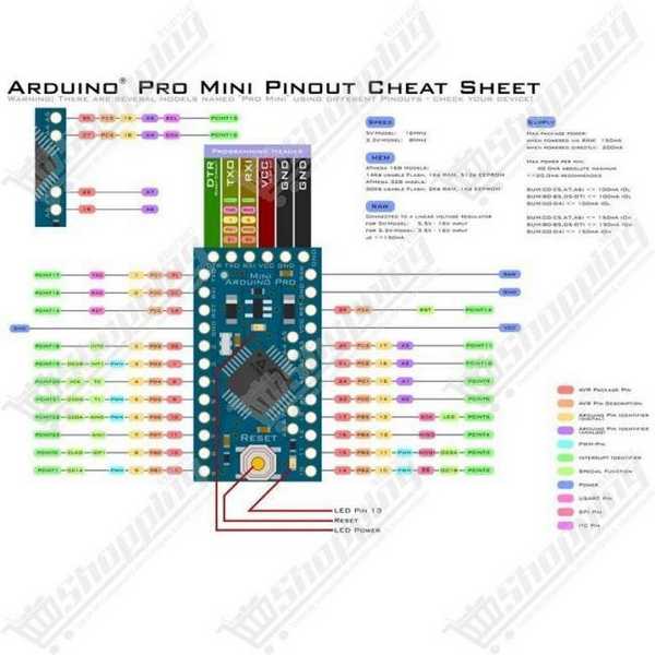 Arduino pro mini atmega328 5v 16MHz