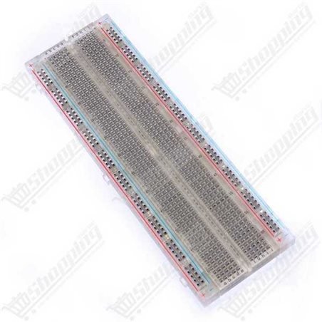 Plaque d'essai Breadboard 830 points Transparent