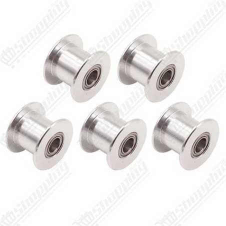 Poulie GT2 sans dents pour courroie 6mm - Axe 5mm