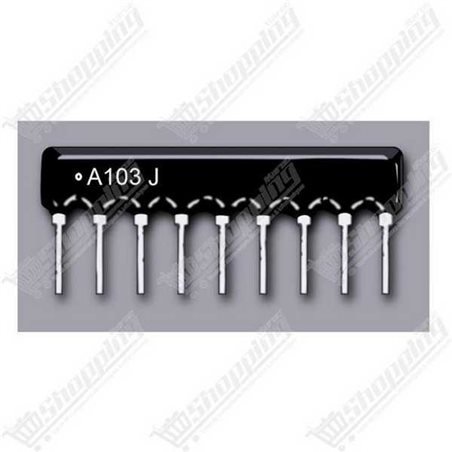 Réseau de résistances 10K 1/8W 9 pins 5%