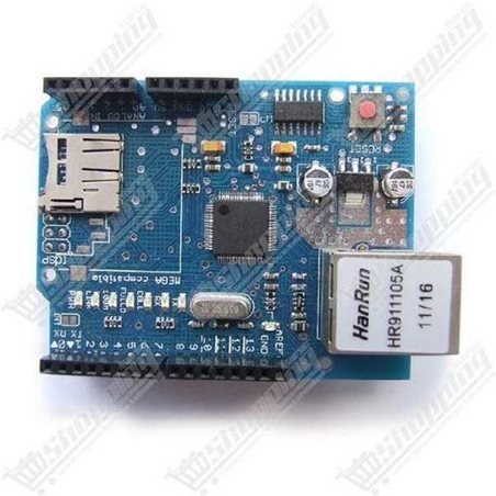 Shield Ethernet W5100 pour Arduino Uno et Mega