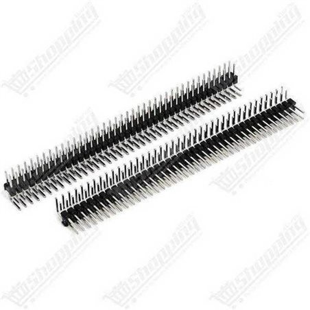 Header double ligne angle 2x40pins male 2.54mm