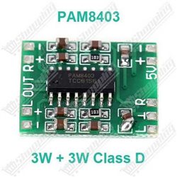 Mini amplificateur numérique PAM8403 double 2x3W Class D 2.5-5V