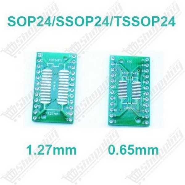 Adaptateur SSOP24 SOP24 to DIP-24 1.27mm