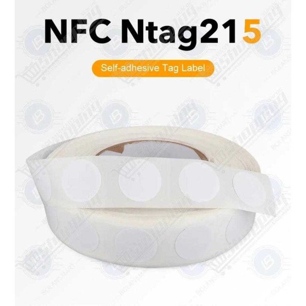 Étiquette NFC NTAG215 13.56MHz 25mm RFID