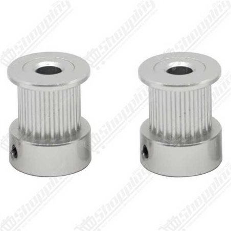 Poulie GT2 16 dents axe 5mm pour courroie 10mm