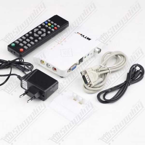 Convertisseur TV Box numérique LCD/CRT VGA/AV Tuner