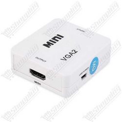Convertisseur mini - VGA et audio to HDMI