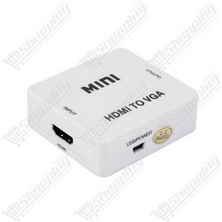 Convertisseur mini - HDMI to VGA et audio