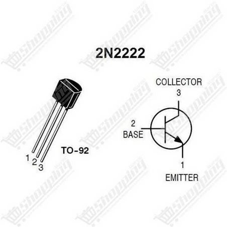 Transistor NPN 2N2222 800mA 30V TO-92